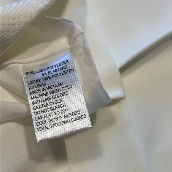 Alex Marie Elegant Ivory Wide Leg Pants - Picture 4 of 10